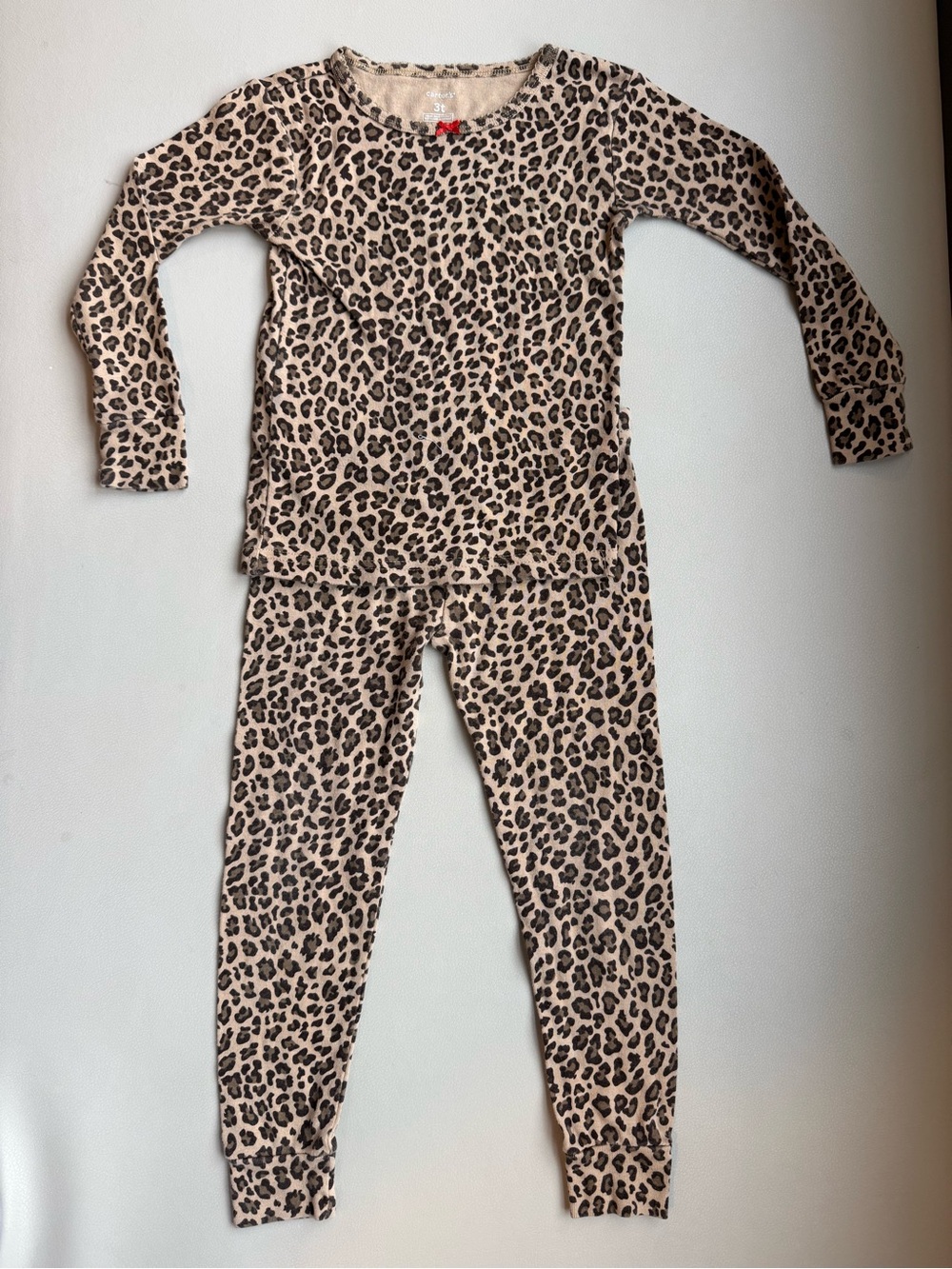 Carter’s Girls’ Leopard Print Pajama Set – Size 3T 🐆
